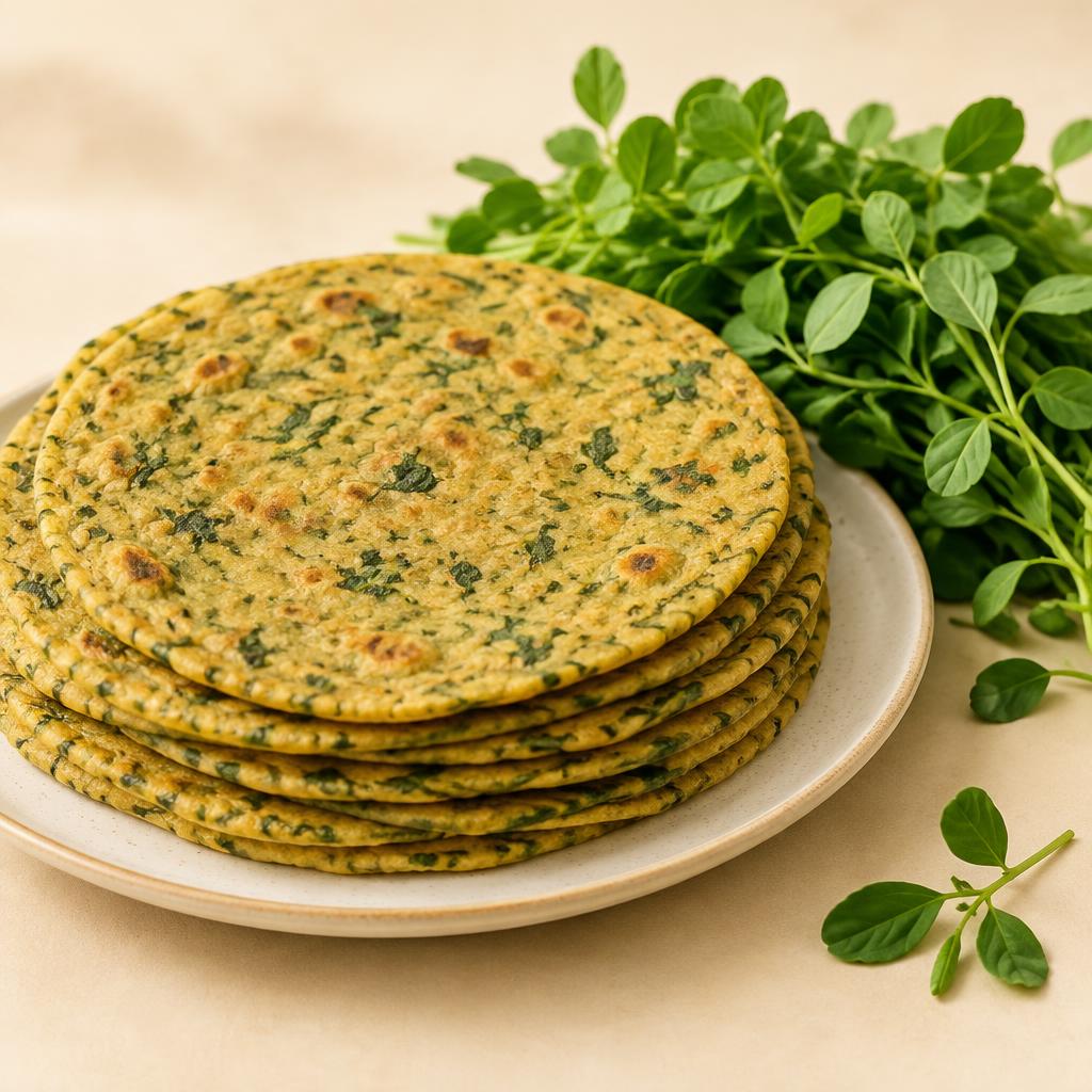 Stack of Methi PROTI rotis